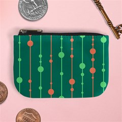 Green Pattern Mini Coin Purses