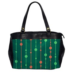 Green Pattern Office Handbags