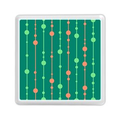 Green Pattern Memory Card Reader (square)  by Valentinaart