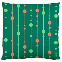 Green Pattern Large Cushion Case (one Side)