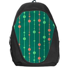 Green Pattern Backpack Bag