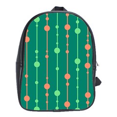 Green Pattern School Bags (xl) 