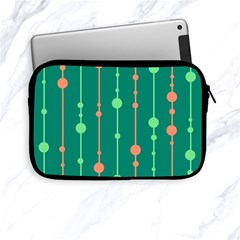 Green Pattern Apple Ipad Mini Zipper Cases by Valentinaart