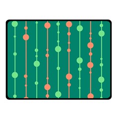 Green Pattern Double Sided Fleece Blanket (small)  by Valentinaart