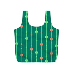 Green Pattern Full Print Recycle Bags (s) 