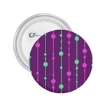 Purple and green pattern 2.25  Buttons Front