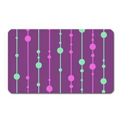 Purple and green pattern Magnet (Rectangular)