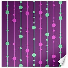 Purple and green pattern Canvas 12  x 12  