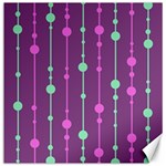 Purple and green pattern Canvas 20  x 20   19 x19.27  Canvas - 1