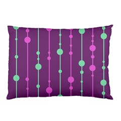 Purple and green pattern Pillow Case