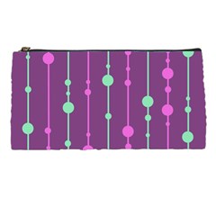 Purple and green pattern Pencil Cases