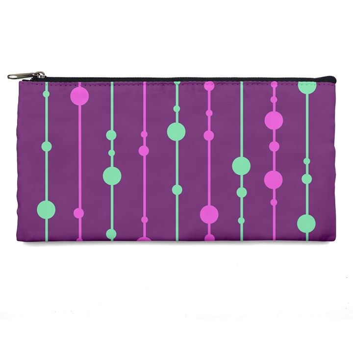 Purple and green pattern Pencil Cases