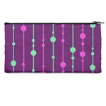 Purple and green pattern Pencil Cases Back