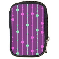 Purple and green pattern Compact Camera Cases