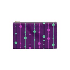 Purple and green pattern Cosmetic Bag (Small) 