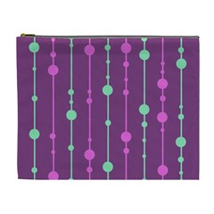 Purple and green pattern Cosmetic Bag (XL)