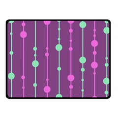 Purple and green pattern Fleece Blanket (Small)