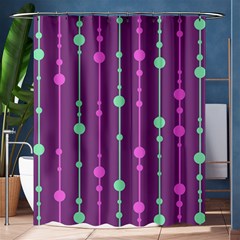 Purple and green pattern Shower Curtain 60  x 72  (Medium) 