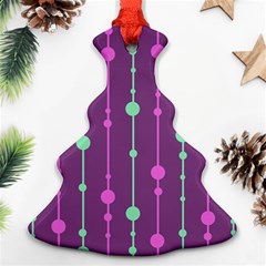 Purple and green pattern Ornament (Christmas Tree)