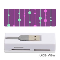 Purple and green pattern Memory Card Reader (Stick) 