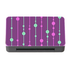 Purple and green pattern Memory Card Reader with CF