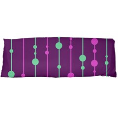 Purple and green pattern Body Pillow Case Dakimakura (Two Sides)