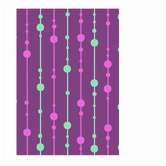 Purple and green pattern Large Garden Flag (Two Sides)