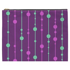 Purple and green pattern Cosmetic Bag (XXXL) 