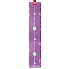 Purple and green pattern Large Book Marks