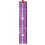 Purple and green pattern Large Book Marks Front