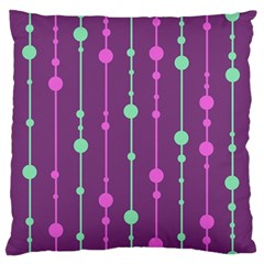 Purple and green pattern Standard Flano Cushion Case (One Side)