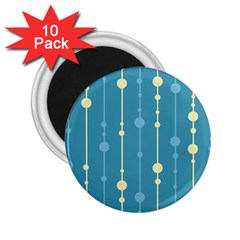 Blue Pattern 2 25  Magnets (10 Pack) 