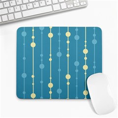 Blue Pattern Large Mousepads by Valentinaart