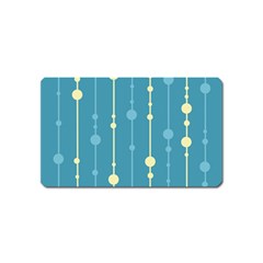 Blue Pattern Magnet (name Card)