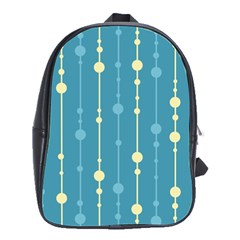 Blue Pattern School Bags(large) 