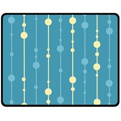 Blue Pattern Fleece Blanket (medium) 