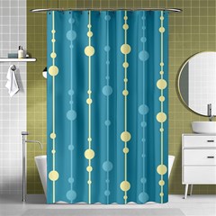 Blue Pattern Shower Curtain 48  X 72  (small) 