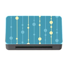 Blue Pattern Memory Card Reader With Cf by Valentinaart