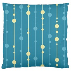 Blue Pattern Large Cushion Case (one Side) by Valentinaart