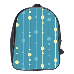 Blue Pattern School Bags (xl) 