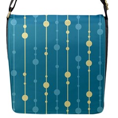 Blue Pattern Flap Messenger Bag (s)