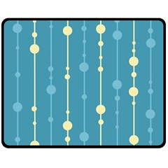 Blue Pattern Double Sided Fleece Blanket (medium) 