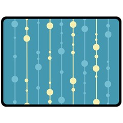 Blue Pattern Double Sided Fleece Blanket (large) 