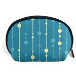 Blue pattern Accessory Pouches (Large)  Front