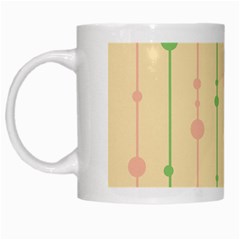 Pastel Pattern White Mugs