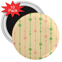 Pastel Pattern 3  Magnets (10 Pack) 