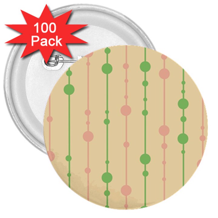 Pastel pattern 3  Buttons (100 pack) 