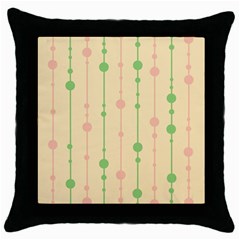 Pastel Pattern Throw Pillow Case (black)