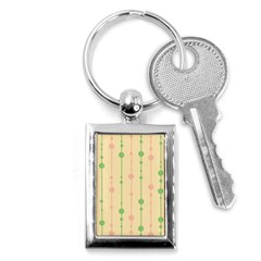 Pastel Pattern Key Chains (rectangle) 