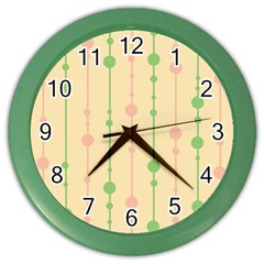 Pastel Pattern Color Wall Clocks